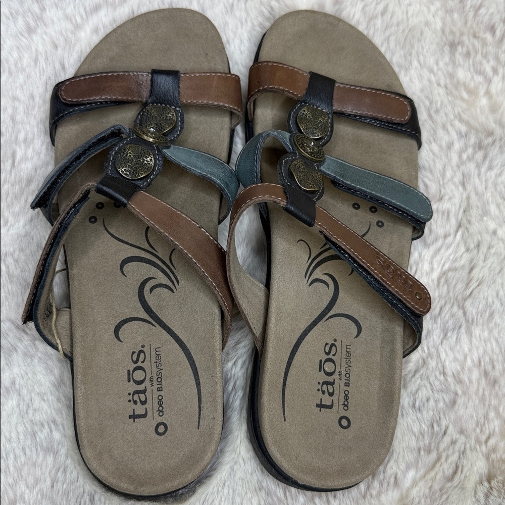 Taos Footwear Brown and Black Sandals - Picture 11 of 11